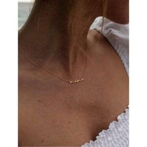 Anthropologie Minimalist Mama Pendant Necklace